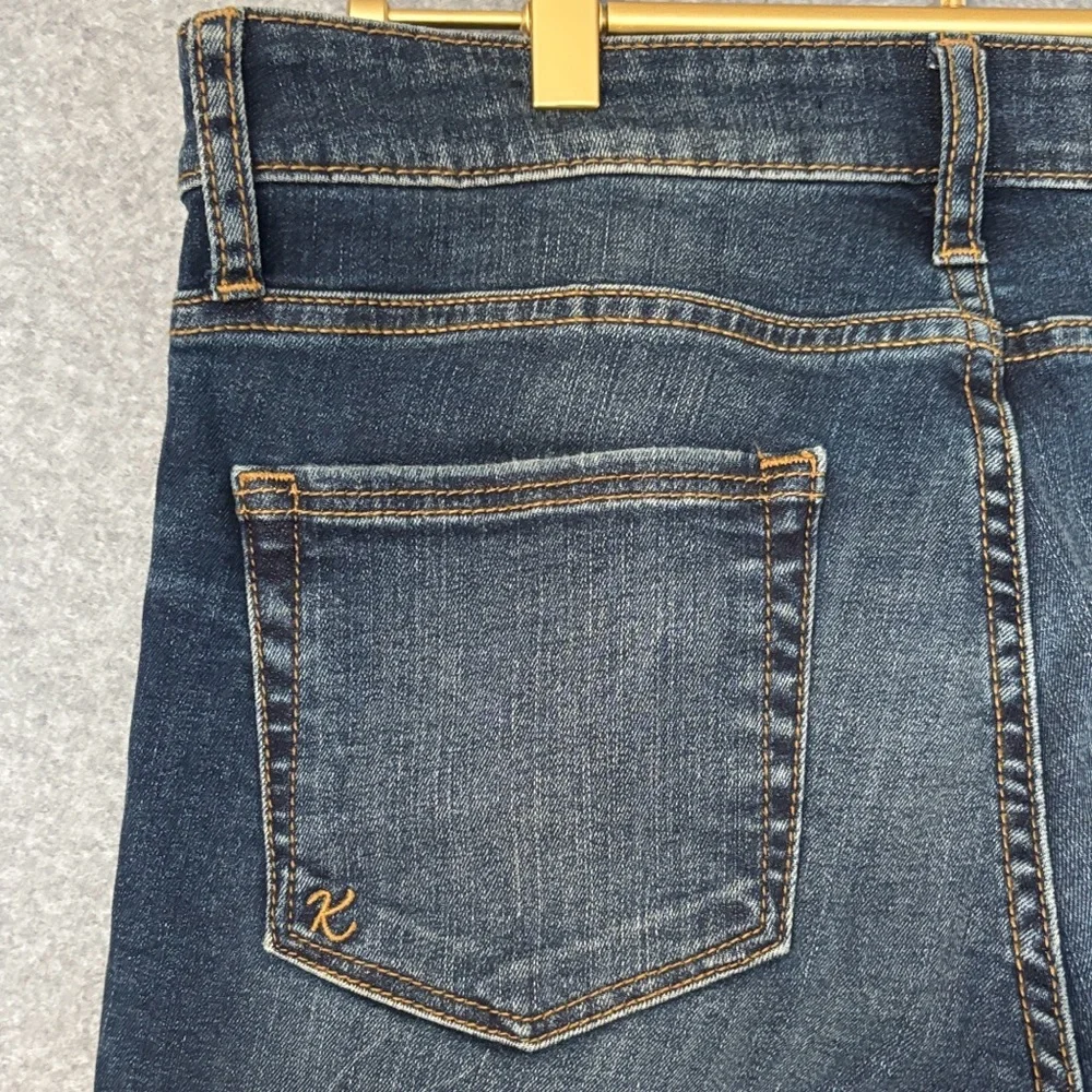 Kut from the Kloth Stella High Rise Flare Jean Pant 4 Dark Base Wash - Picture 5 of 16